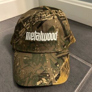 Metal Logo 5 Panel Hat in Camo